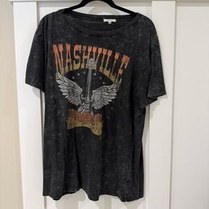 Nashville Acid Wash Graphic Tee